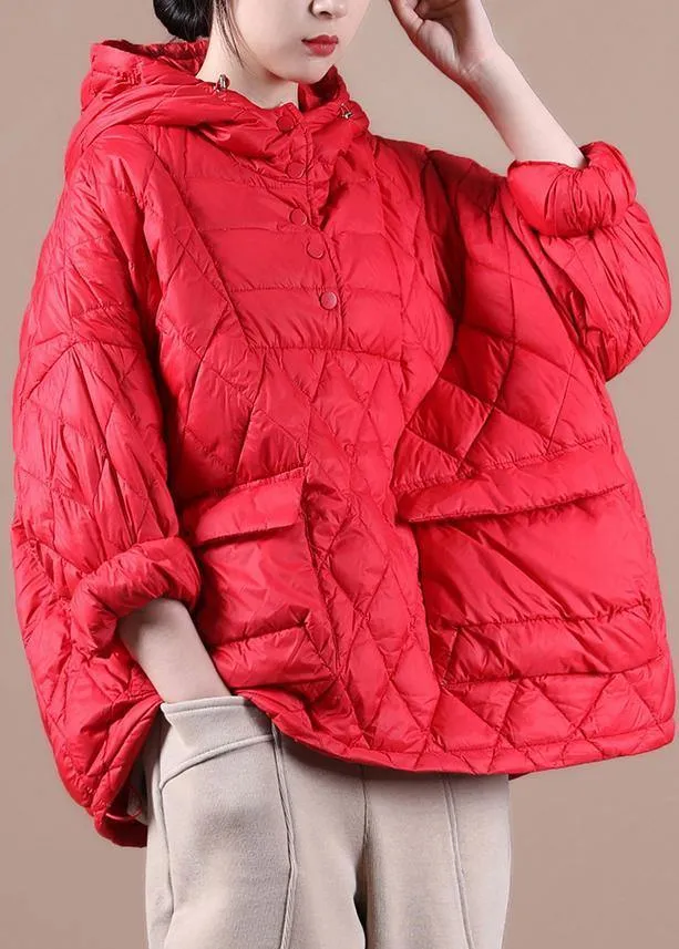 2021 Loose Fitting Winter Puffer Jacket Hooded Black Down Coat-(Clearance, LImited Stock)