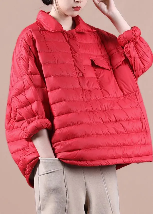 2021 Loose Fitting Winter Puffer Jacket Hooded Black Down Coat-(Clearance, LImited Stock)