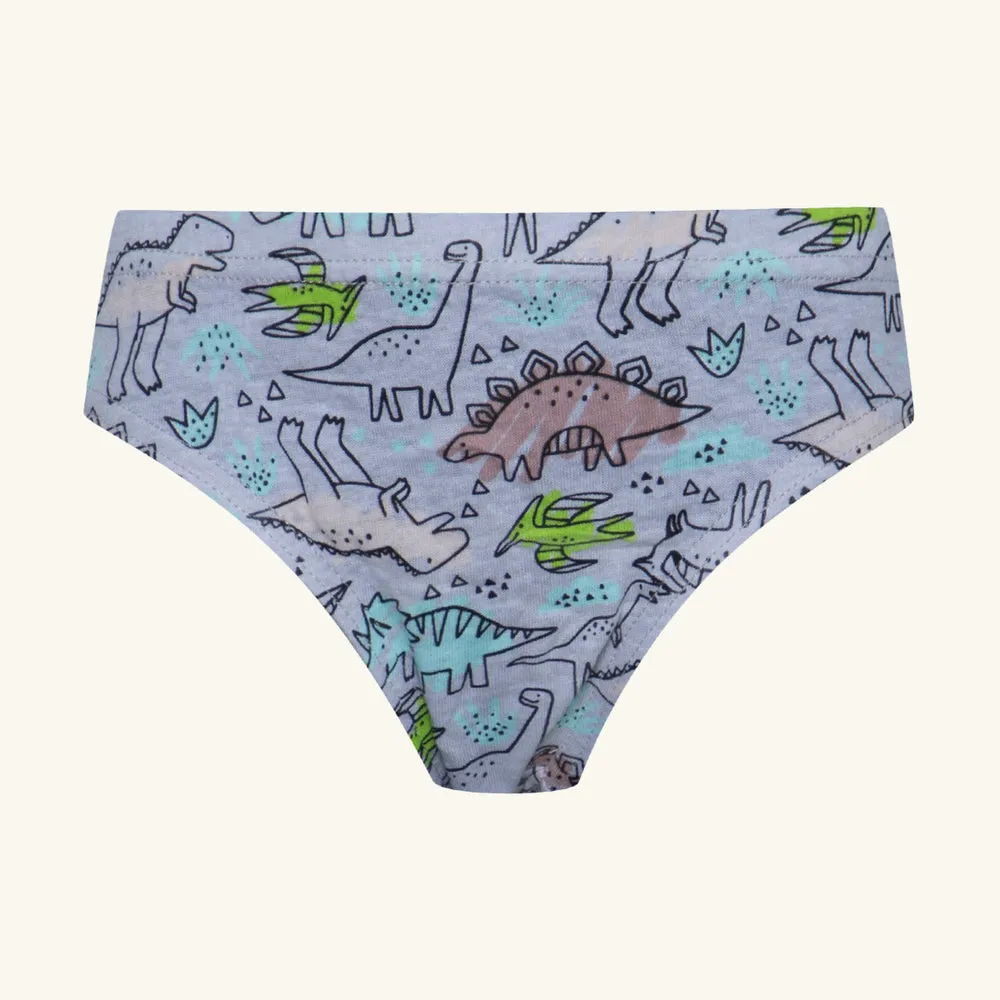 7 Pack Dino Briefs Blue