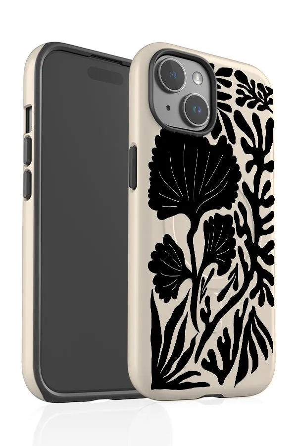 Abstract Coral Reef MagSafe Phone Case (Cream)
