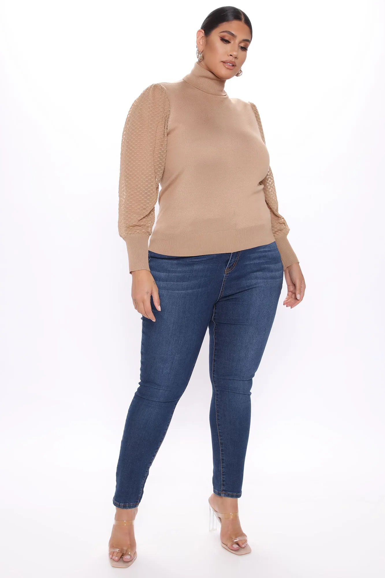 Admire Me Turtleneck Sweater - Tan