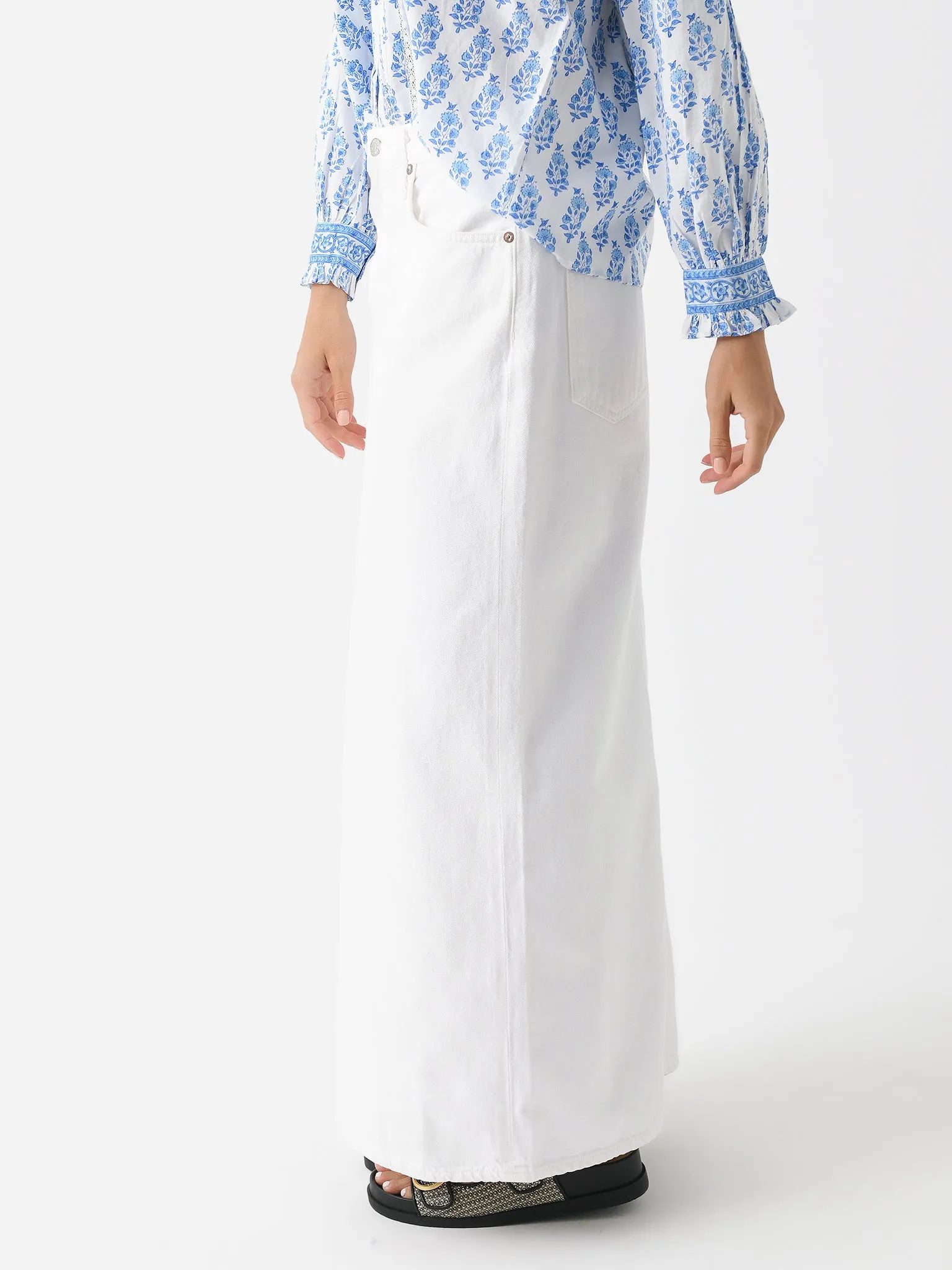 Agolde Women's Leif Denim Skirt