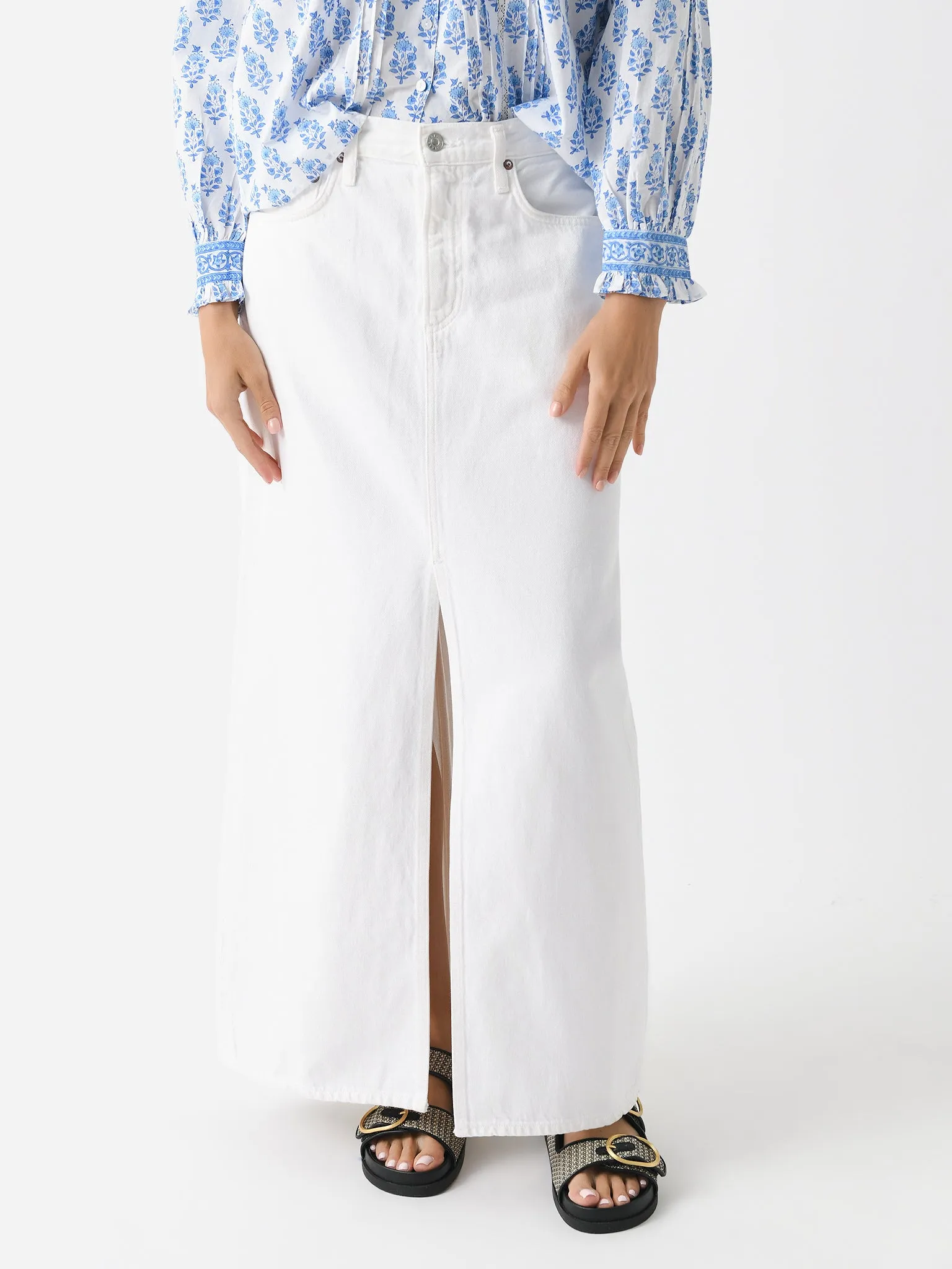Agolde Women's Leif Denim Skirt