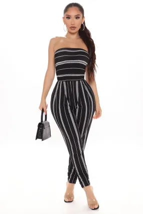 Alexandra Jumpsuit - Black/White