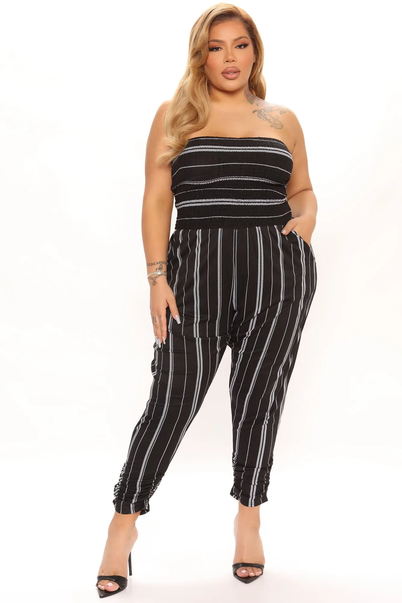 Alexandra Jumpsuit - Black/White