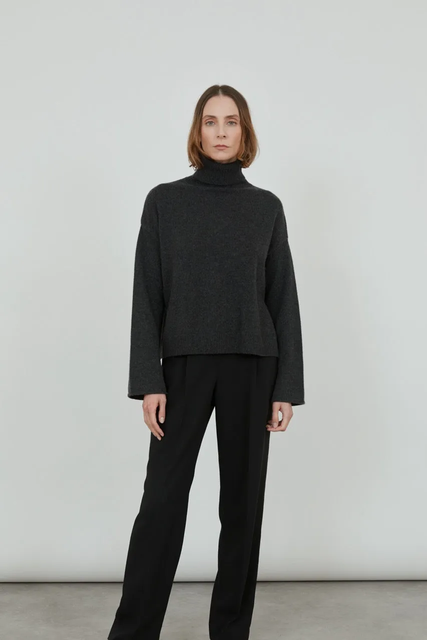 Alicia knit | Dark grey - Cashmere wool