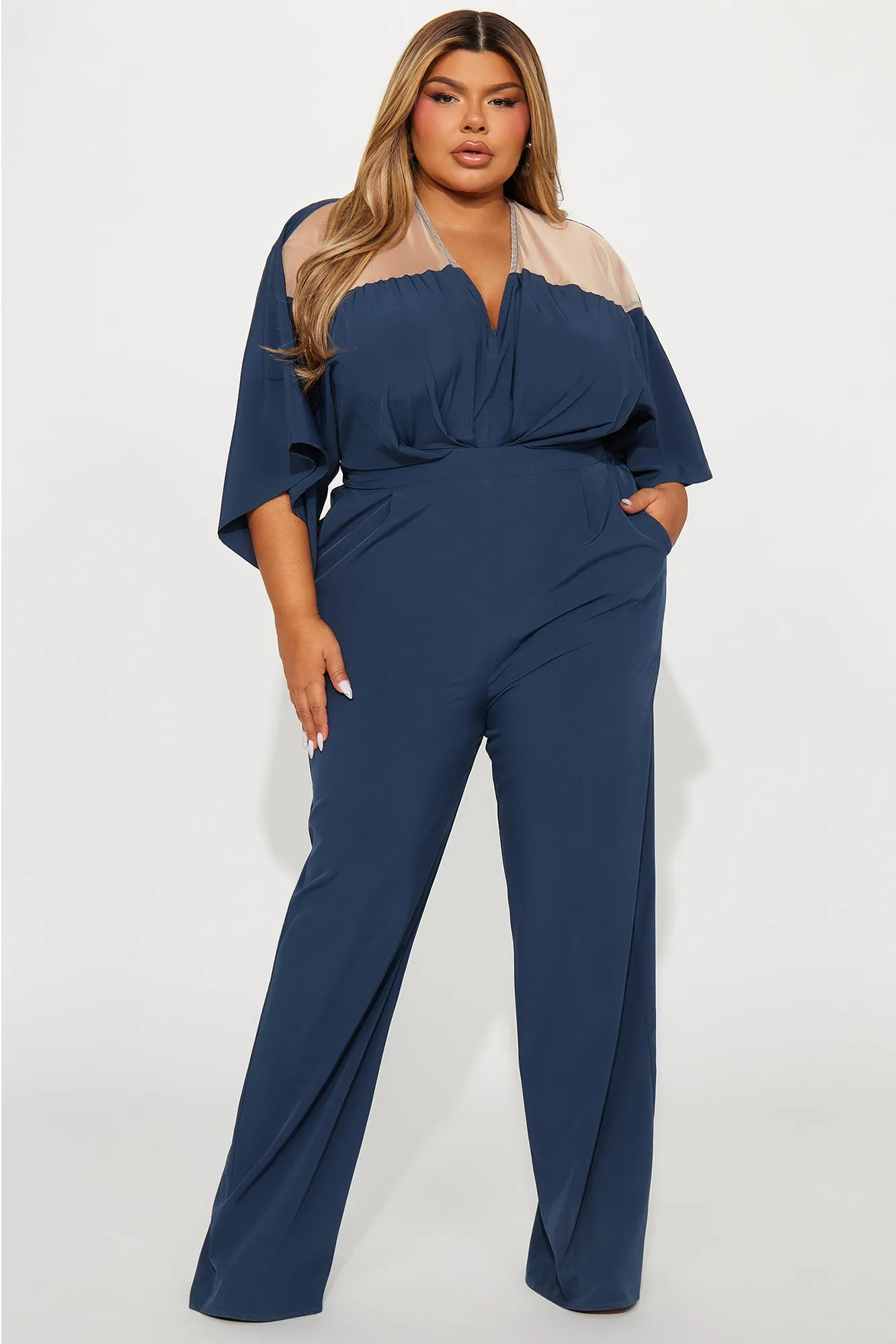 Almost the Weekend Jumpsuit  - Navy
