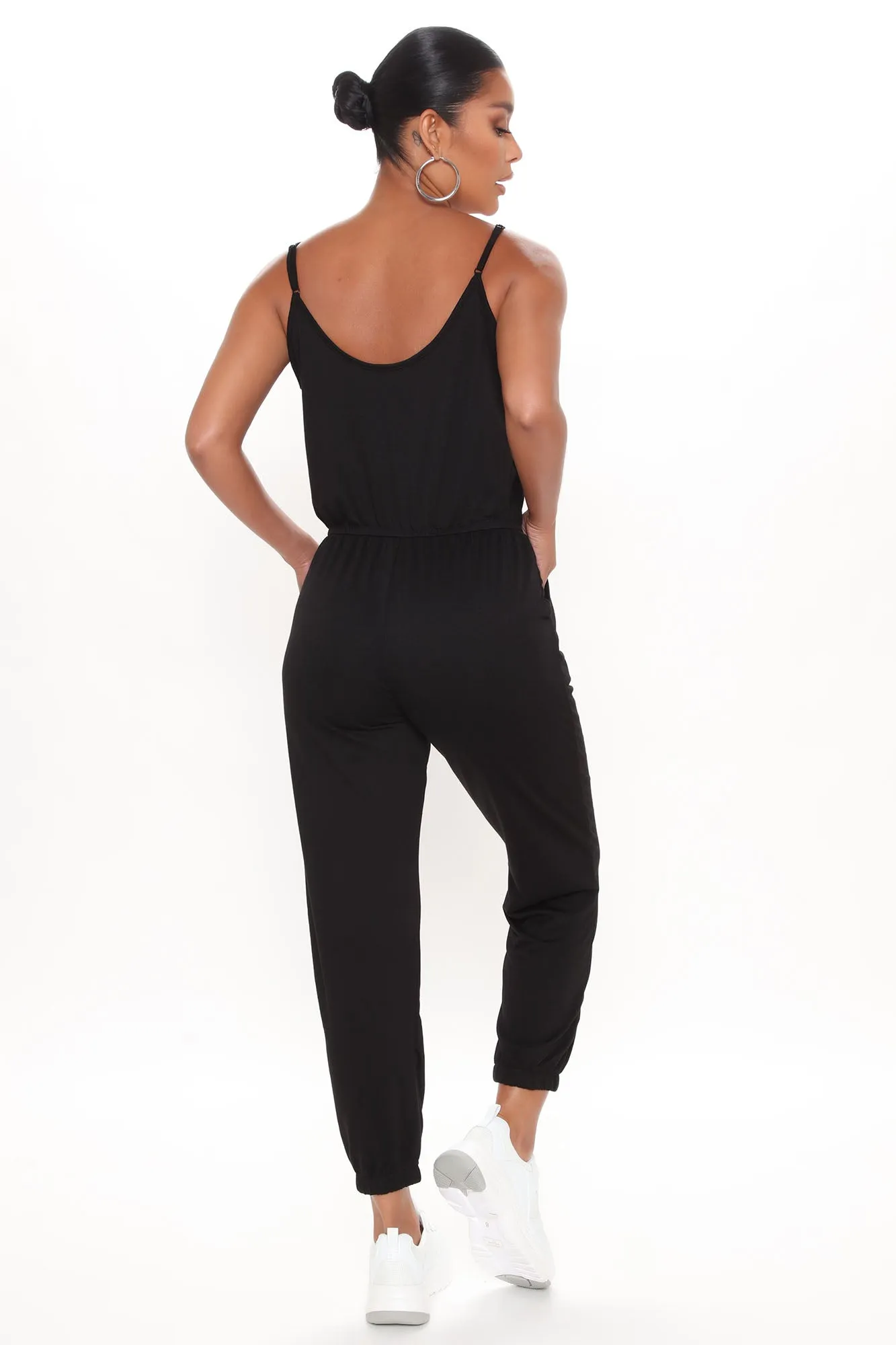 Always On Time Jumpsuit - Black