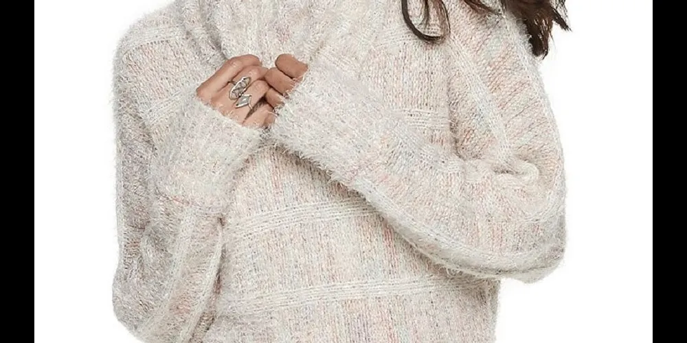 American Rag Juniors' Turtleneck Sweater White