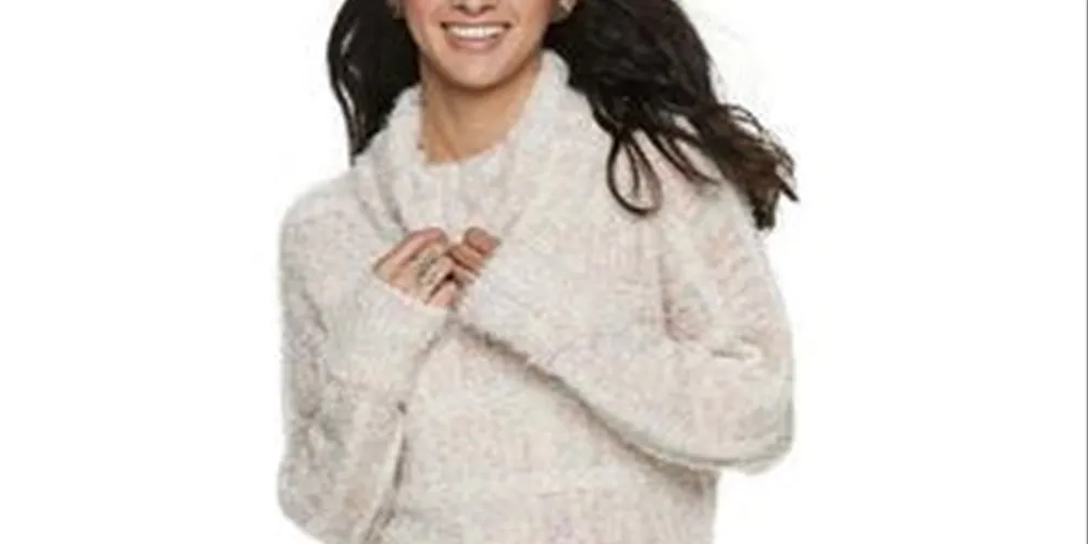 American Rag Juniors' Turtleneck Sweater White