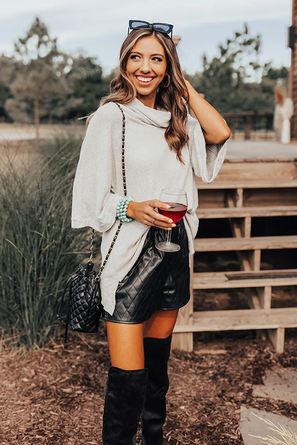 Apple Trail Shift Top In Grey