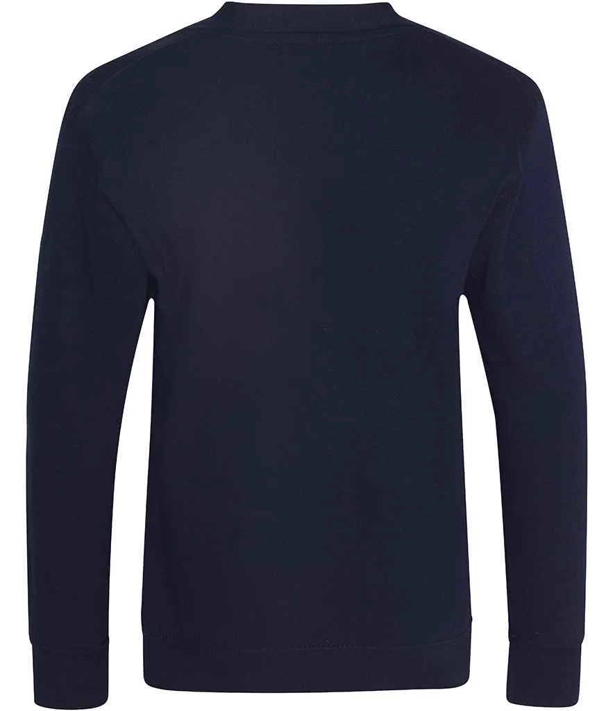 AWDis Academy Kids Sweat Cardigan | Navy