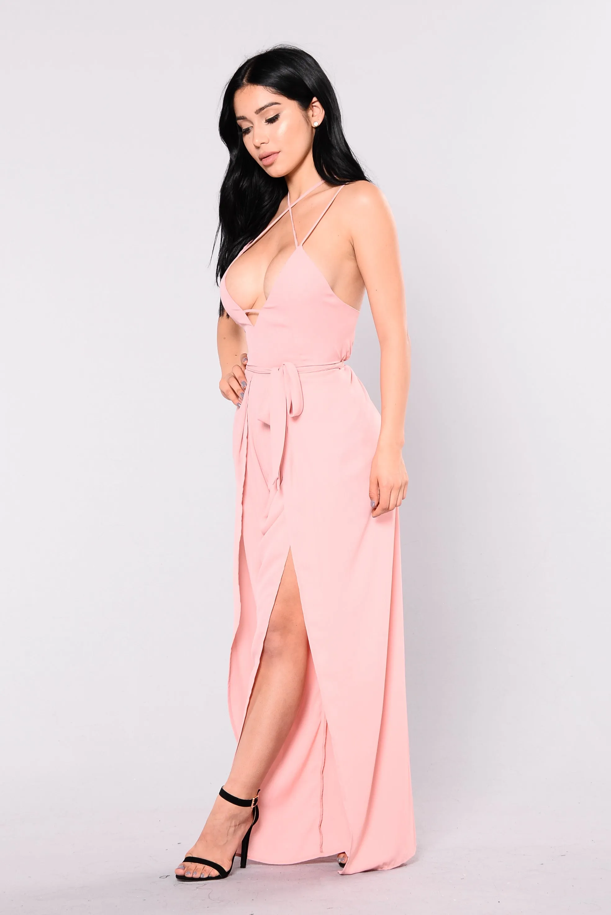 Backseat Jumpsuit - Dusty Pink