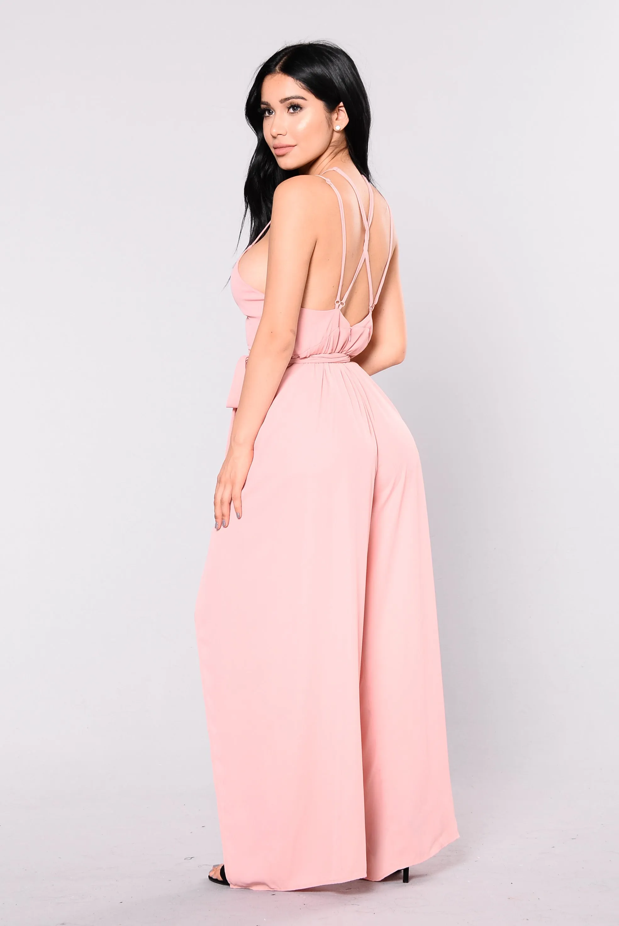 Backseat Jumpsuit - Dusty Pink