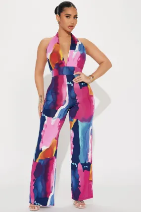 Barbados Jumpsuit - Navy/combo