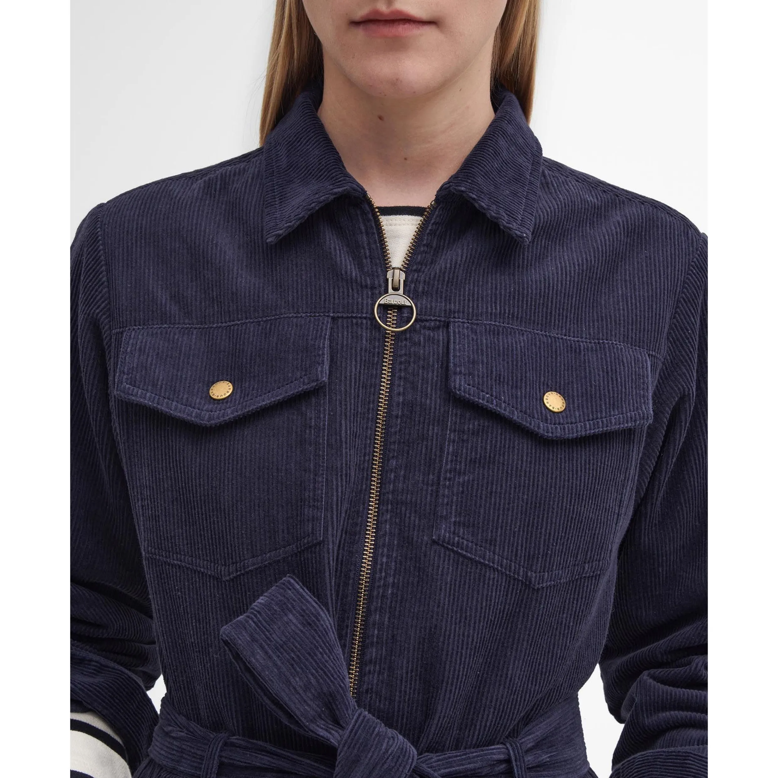Barbour Amber Corduroy Jumpsuit In Navy LDR0837NY73
