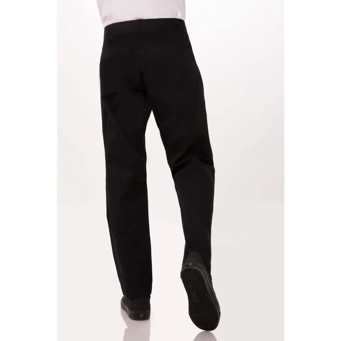 BB301 Chef Works Men's Lightweight Slim Trouser Black
