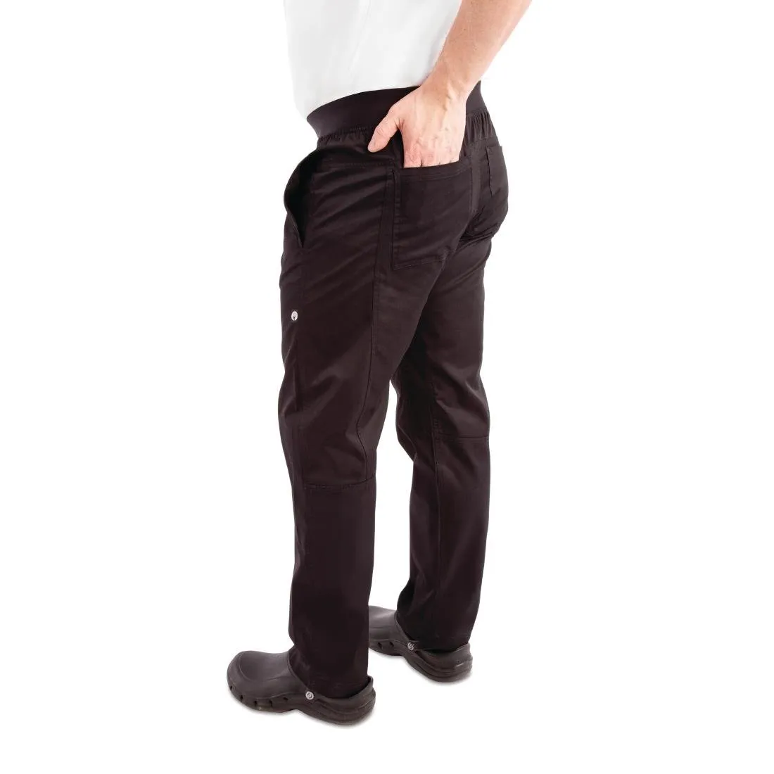 BB301 Chef Works Men's Lightweight Slim Trouser Black