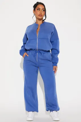 Been Going On Jogger Jumpsuit  - Navy