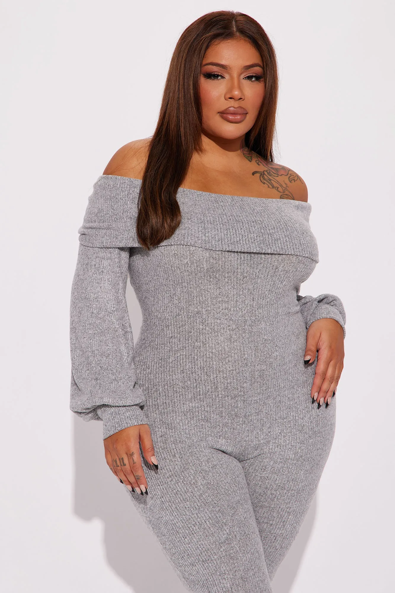 Berenice Jumpsuit - Heather Grey