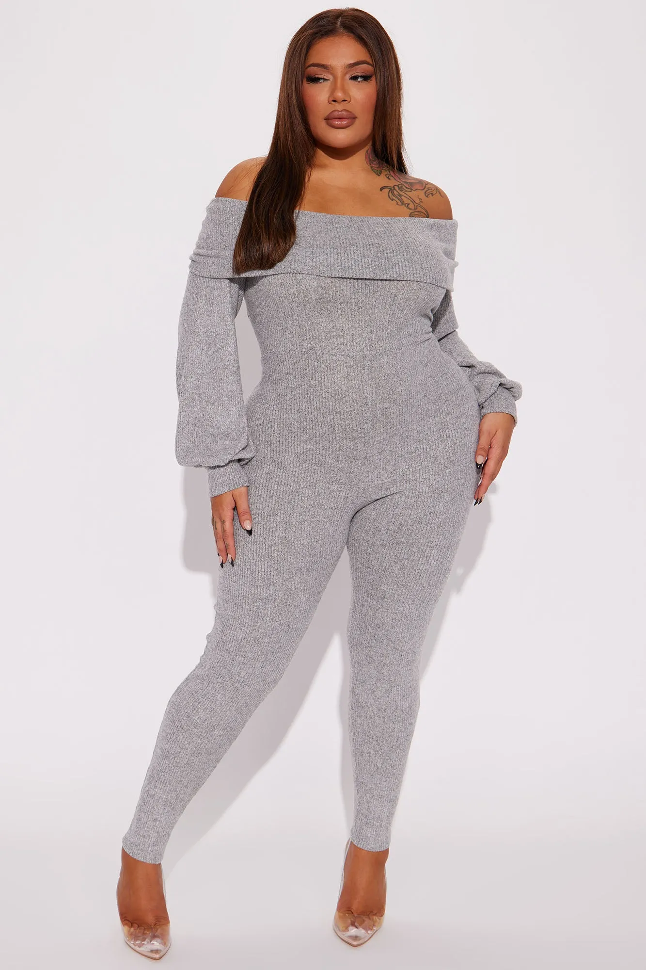 Berenice Jumpsuit - Heather Grey