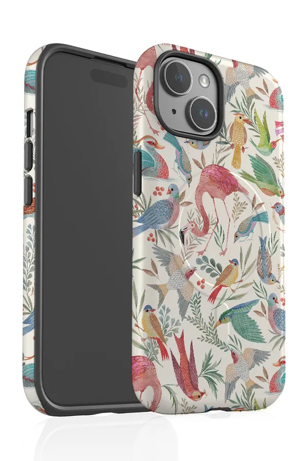 Birdwatcher's Dream By Rebecca Elfast MagSafe Phone Case (Beige)