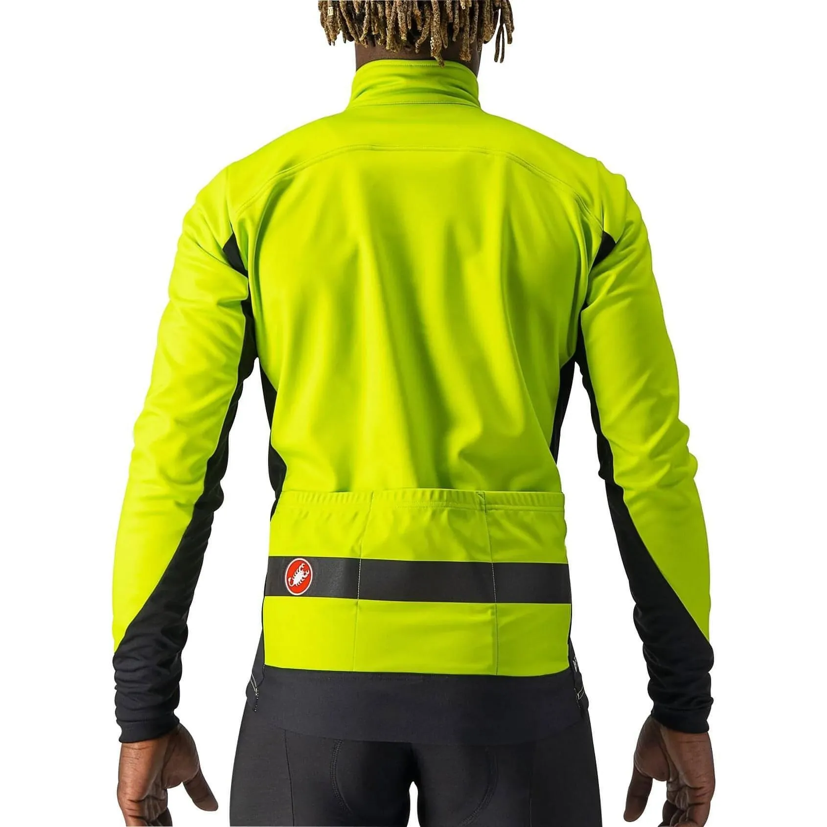 Castelli Raddoppia 3 Mens Cycling Jacket - Yellow