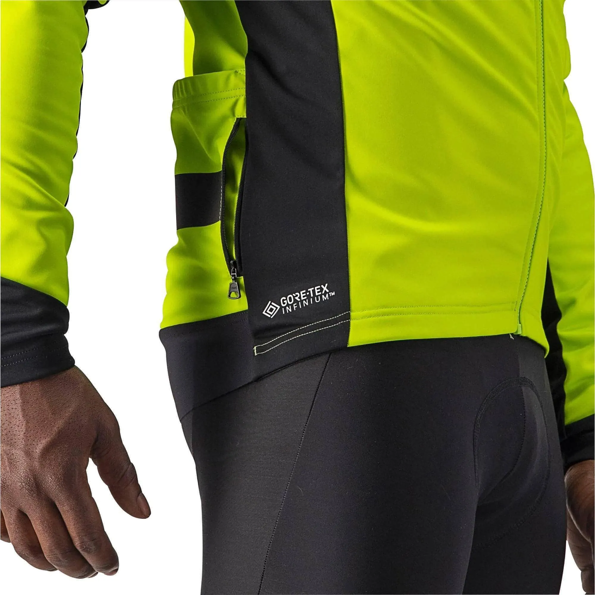 Castelli Raddoppia 3 Mens Cycling Jacket - Yellow