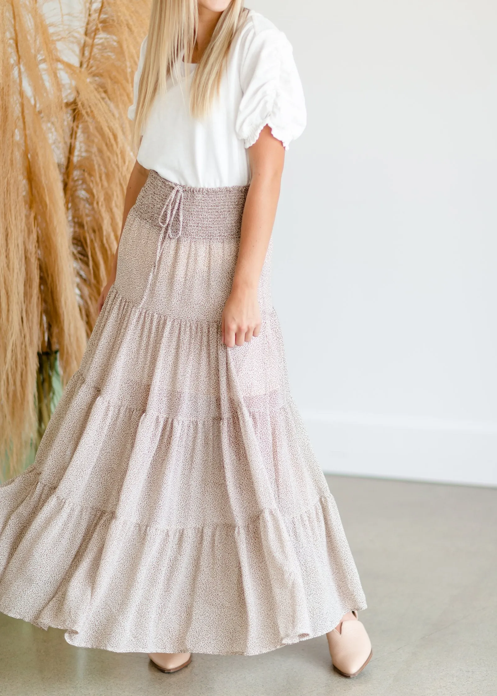 Cheetah Taupe Maxi Skirt - FINAL SALE