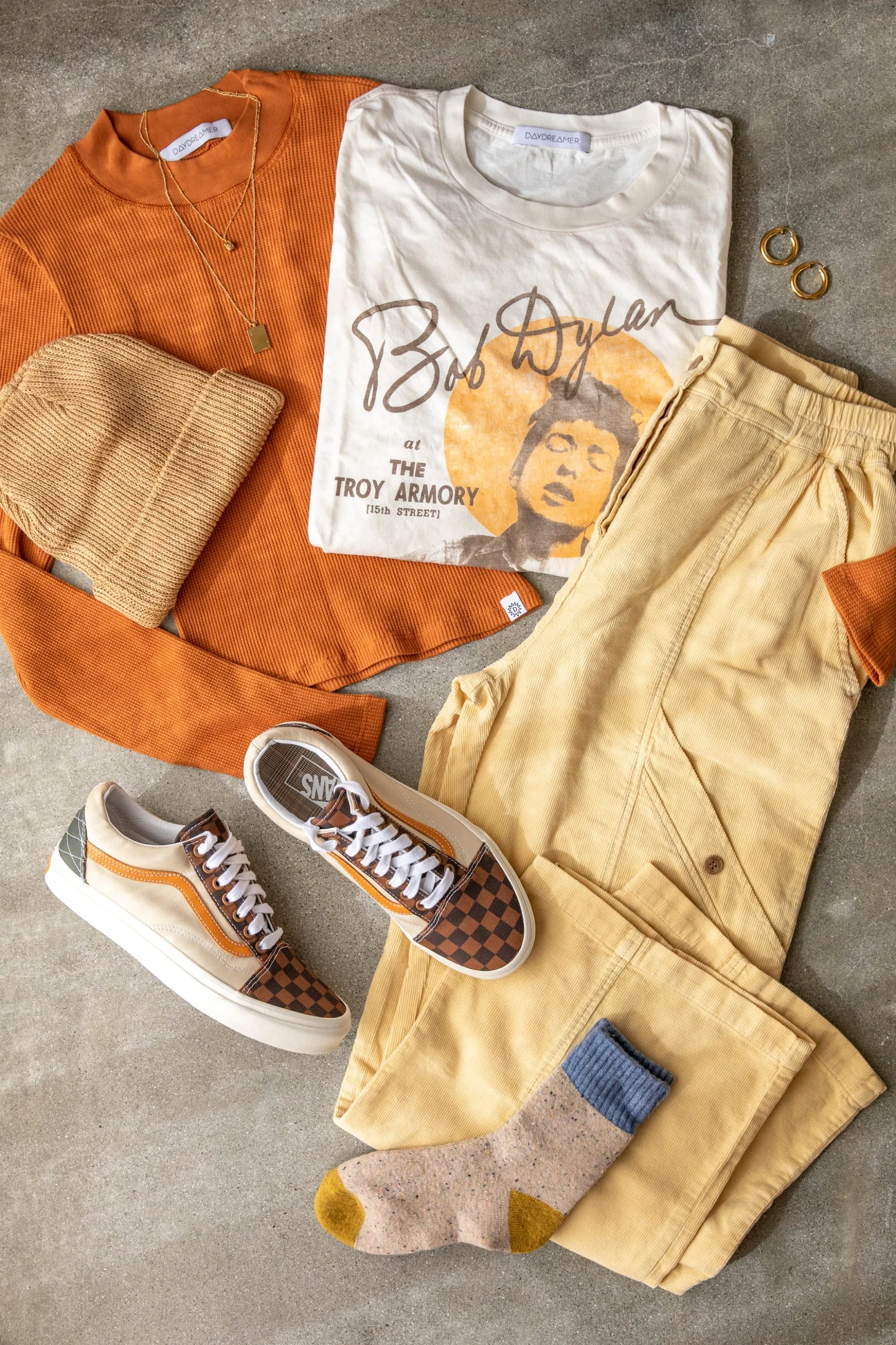 Cognac Mock Neck Thermal