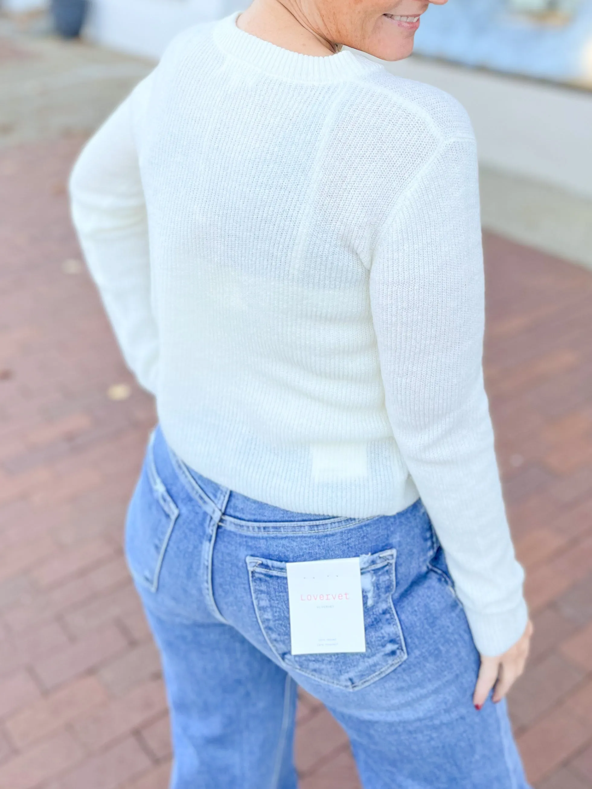 Cream Bow Detail Cardigan