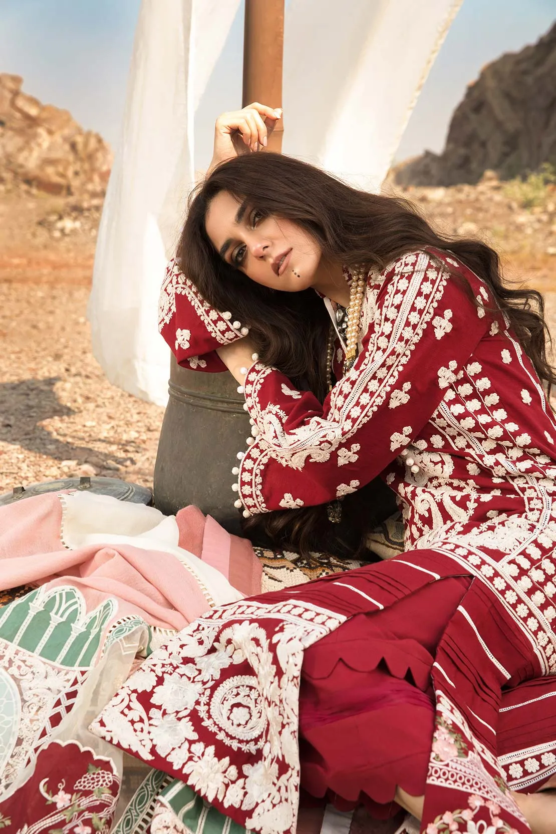 Crimson X Saira Shakira Winter Collection 2020 – Aari Revival - Ruby