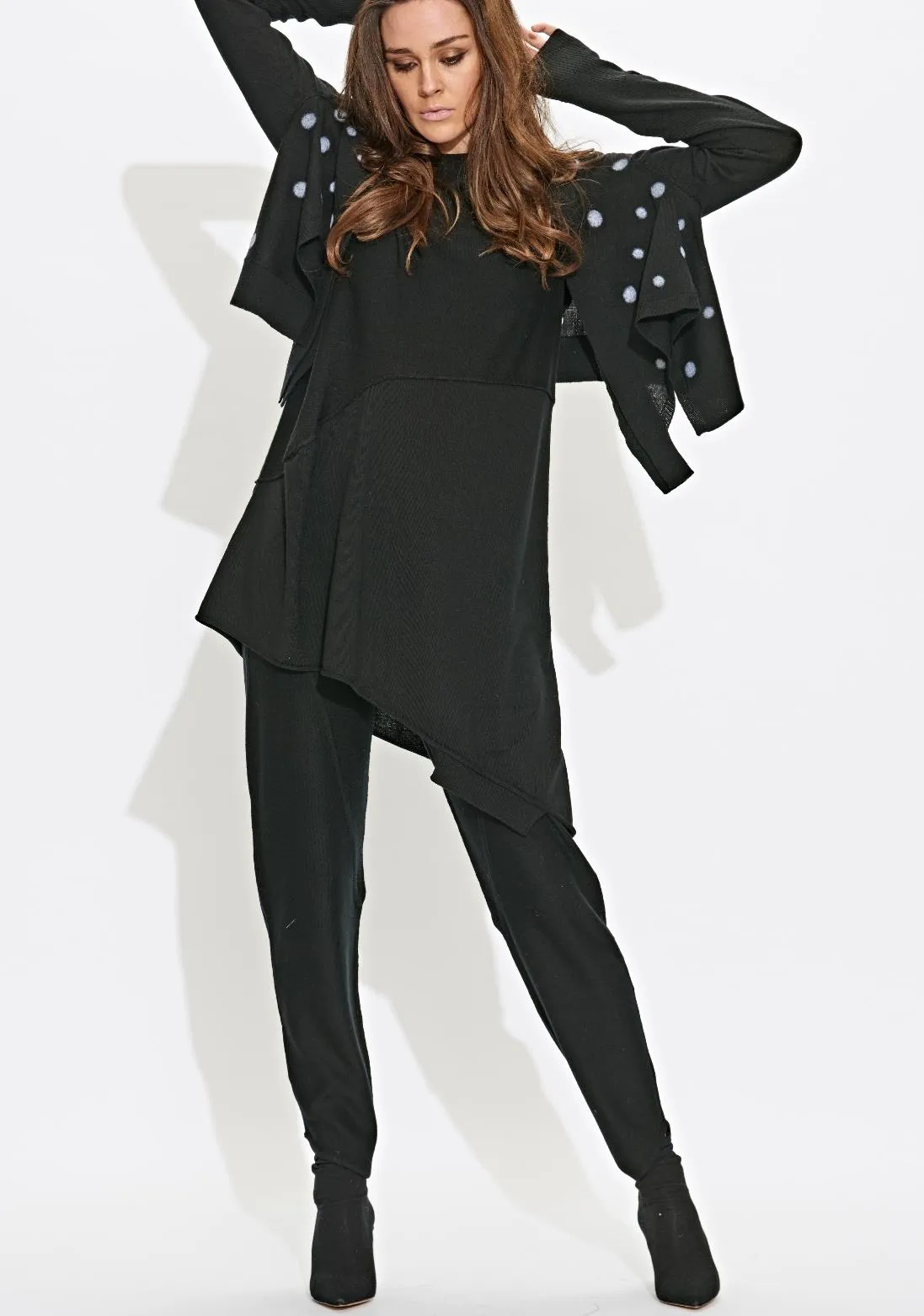 Cropped Cardigan in Navy