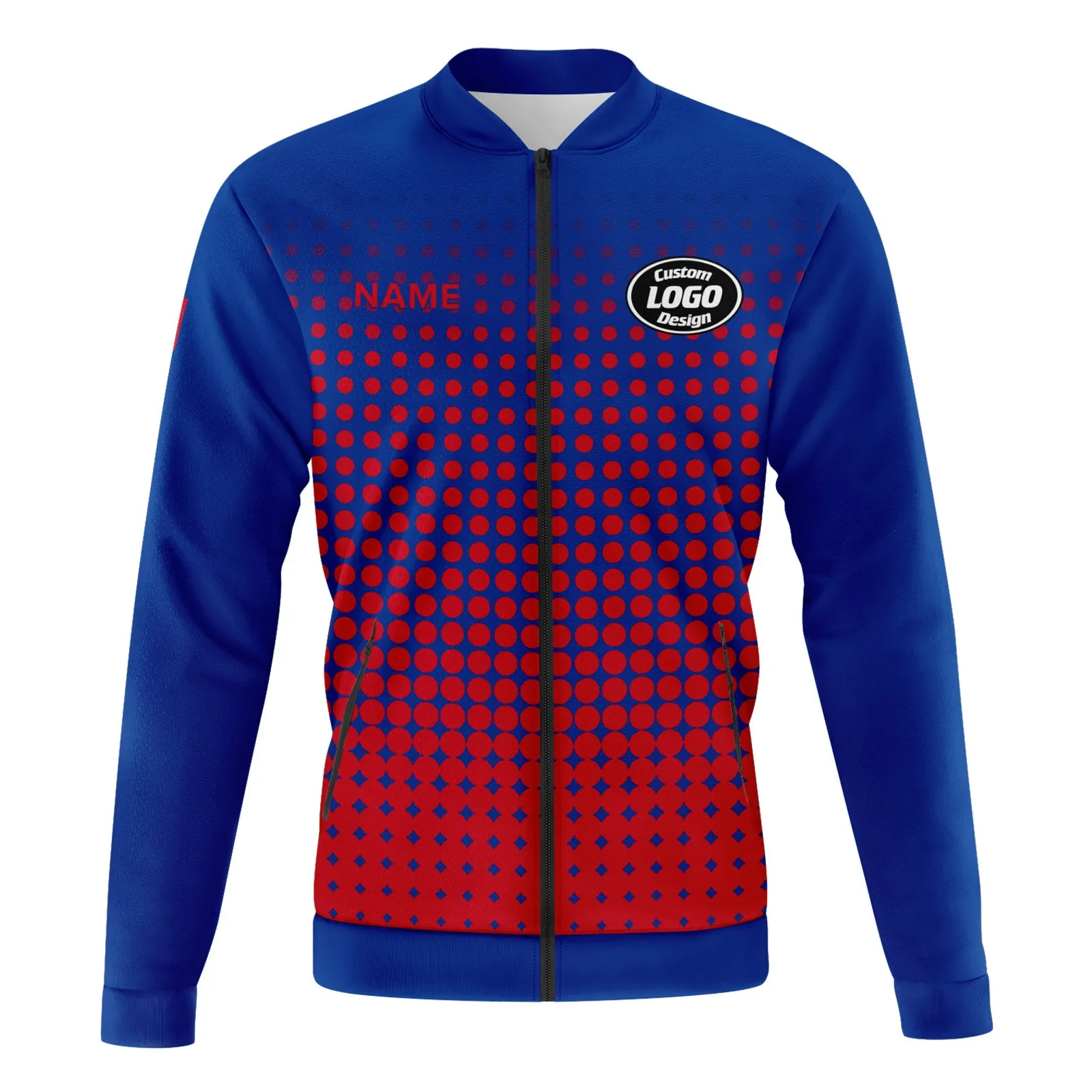 Custom Jacket Bomber Full-Snap Varsity Letterman Personalized Jacket PR092-D020346-11