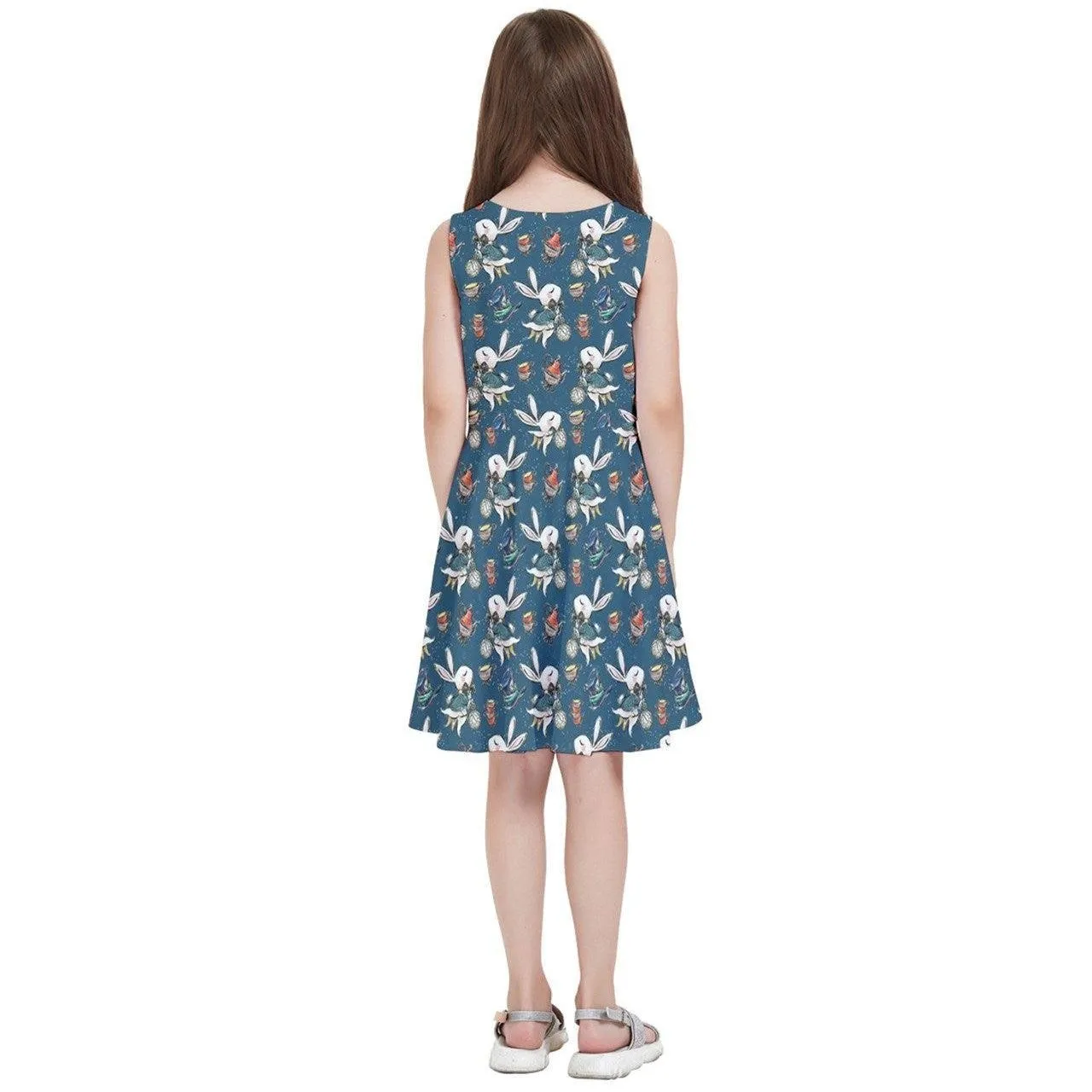 Down the Rabbit Hole Kids' Skater Dress