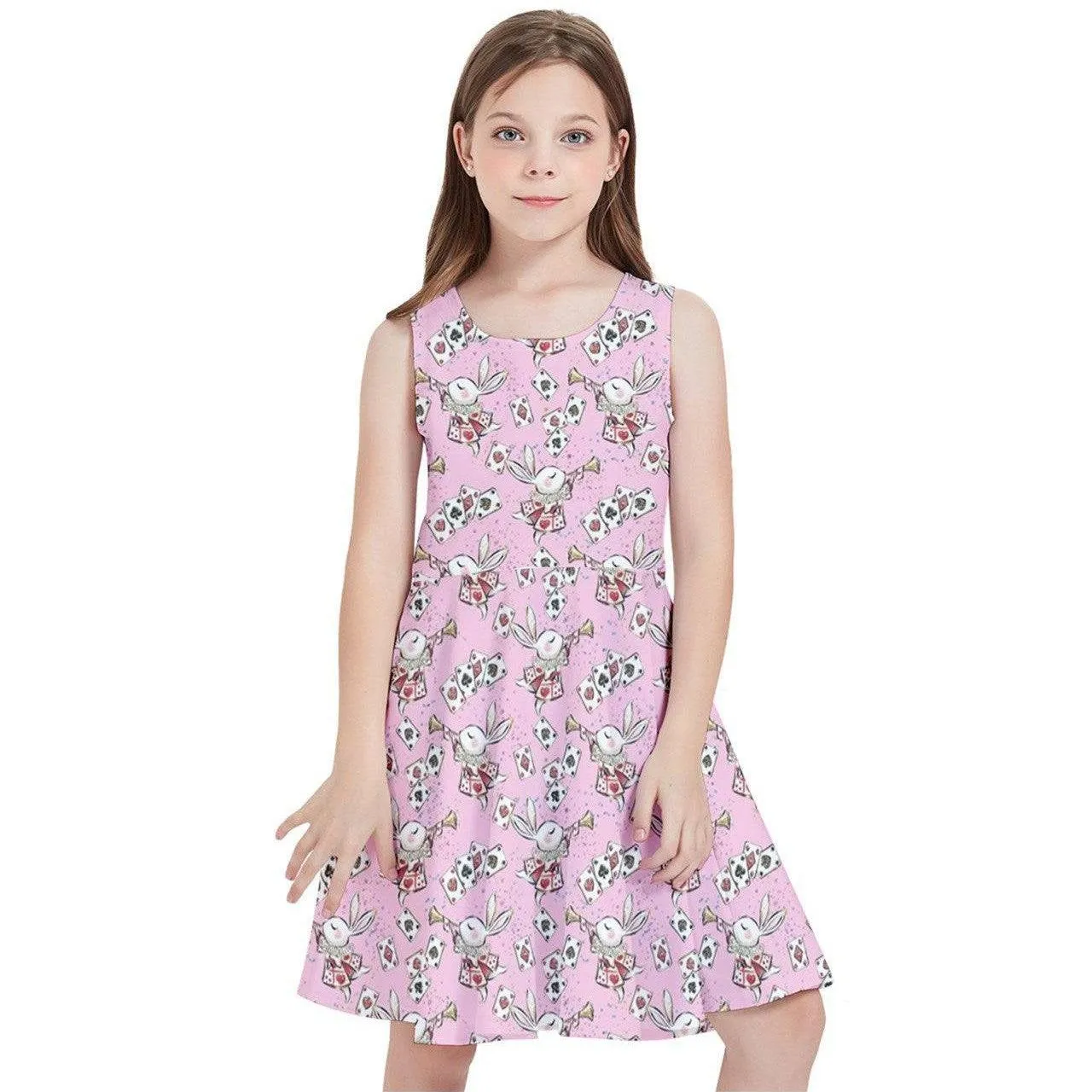 Down the Rabbit Hole Kids' Skater Dress