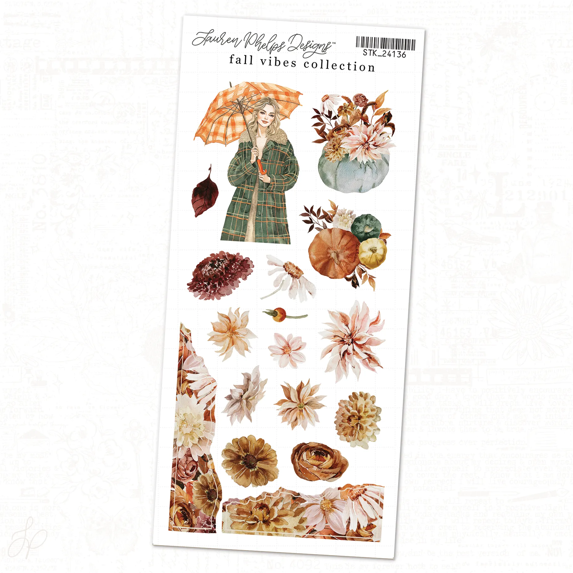 Fall Vibes Sticker Bundle | 6 sheets