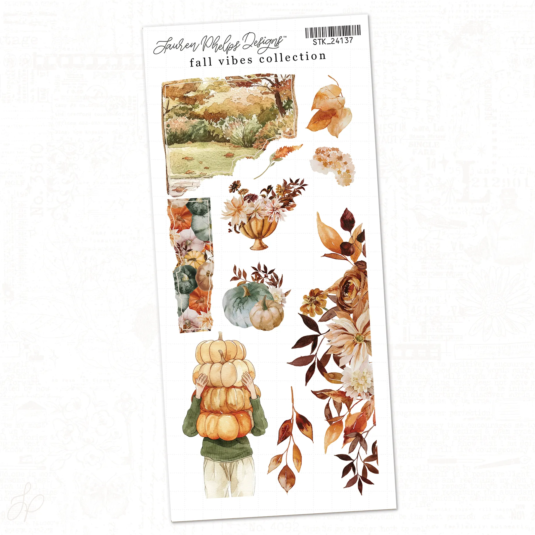Fall Vibes Sticker Bundle | 6 sheets
