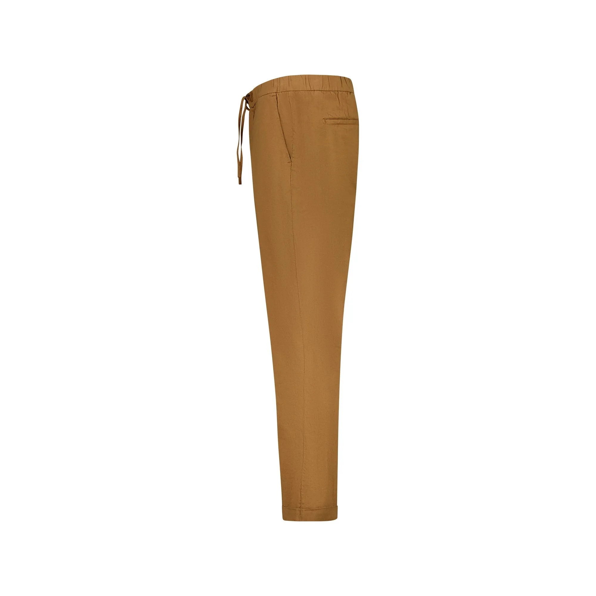 Ferrante Linen/Cotton Trouser in BISCUIT