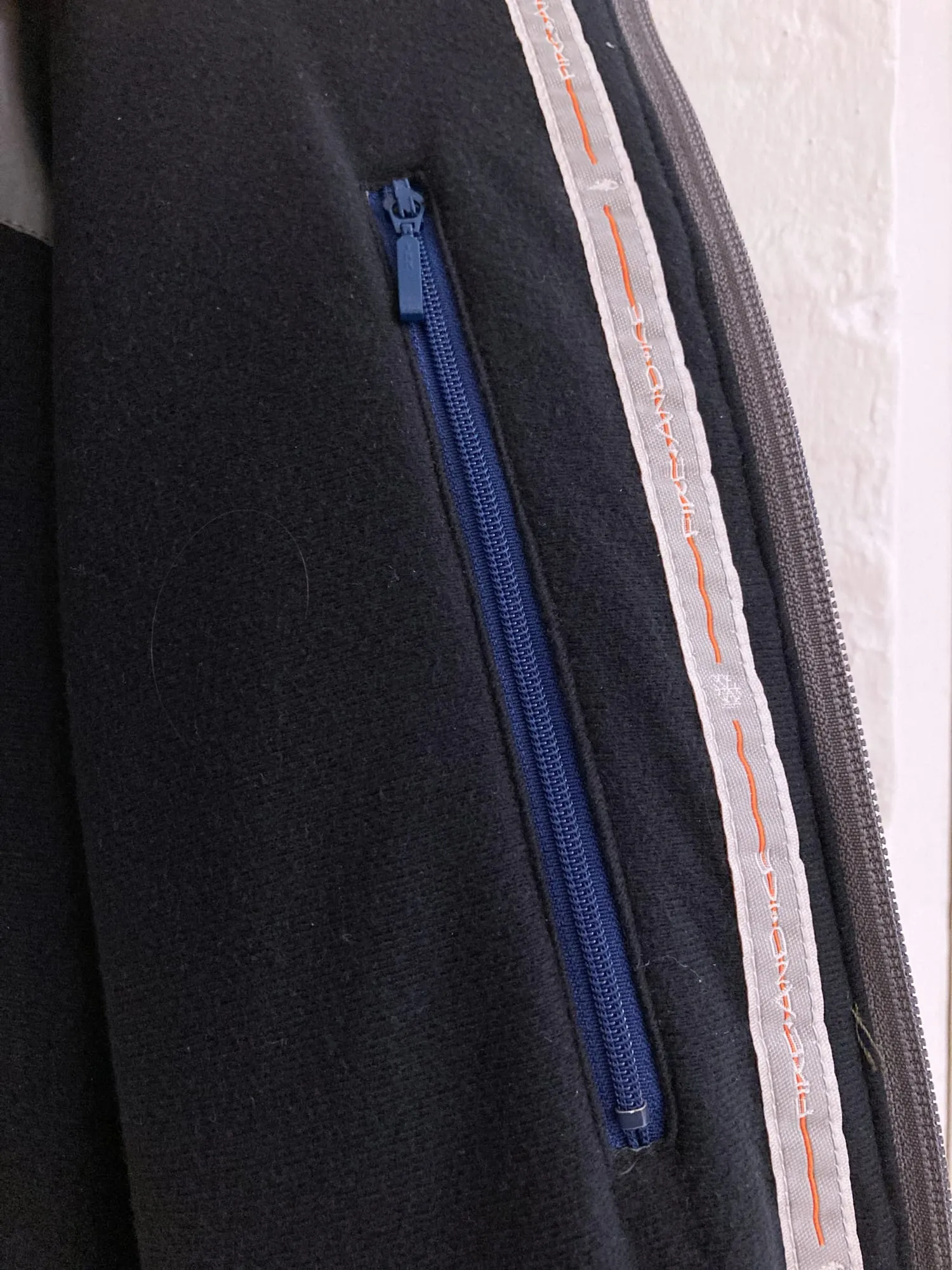 Fire and Ice blue nylon hooded ski jacket - L