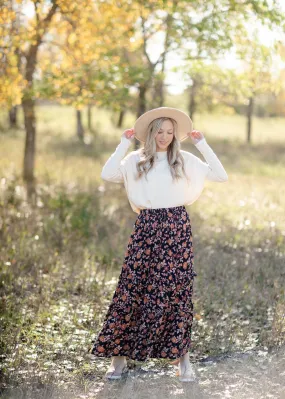 Floral Ruffle Tiered Maxi Skirt - FINAL SALE