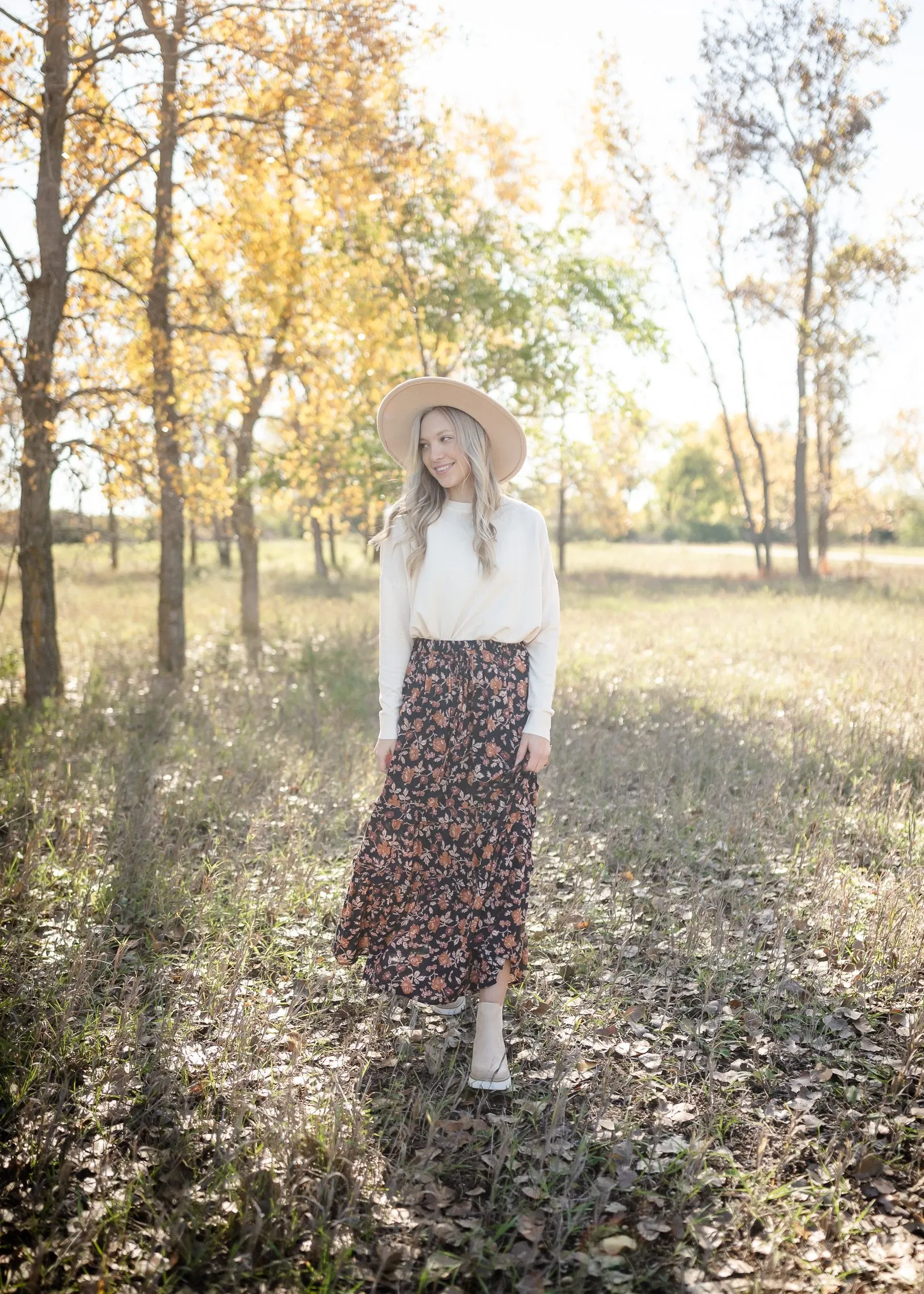 Floral Ruffle Tiered Maxi Skirt - FINAL SALE