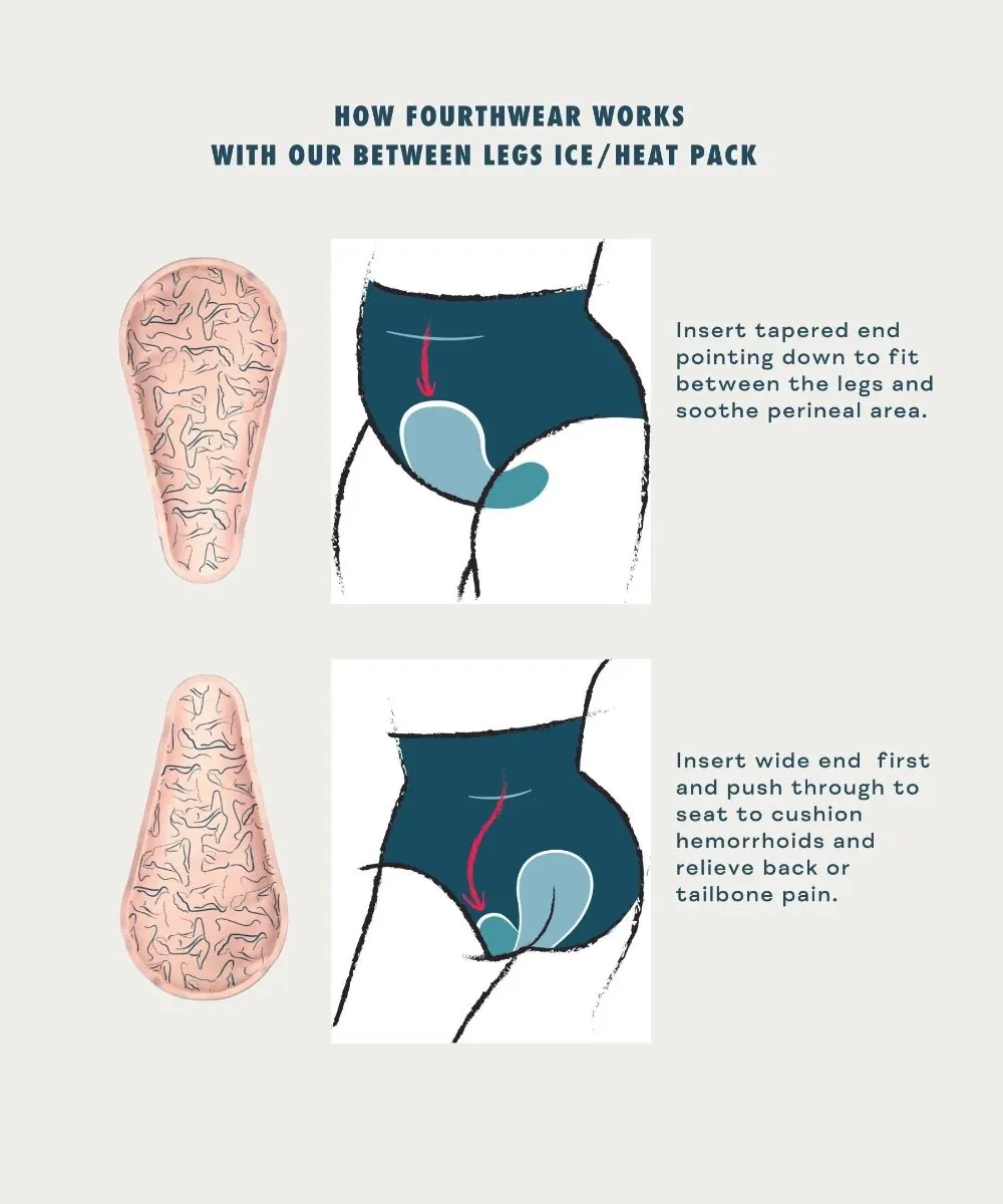 FourthWear Postpartum Recovery Underwear   Between Legs Perineal Ice/Heat Pack