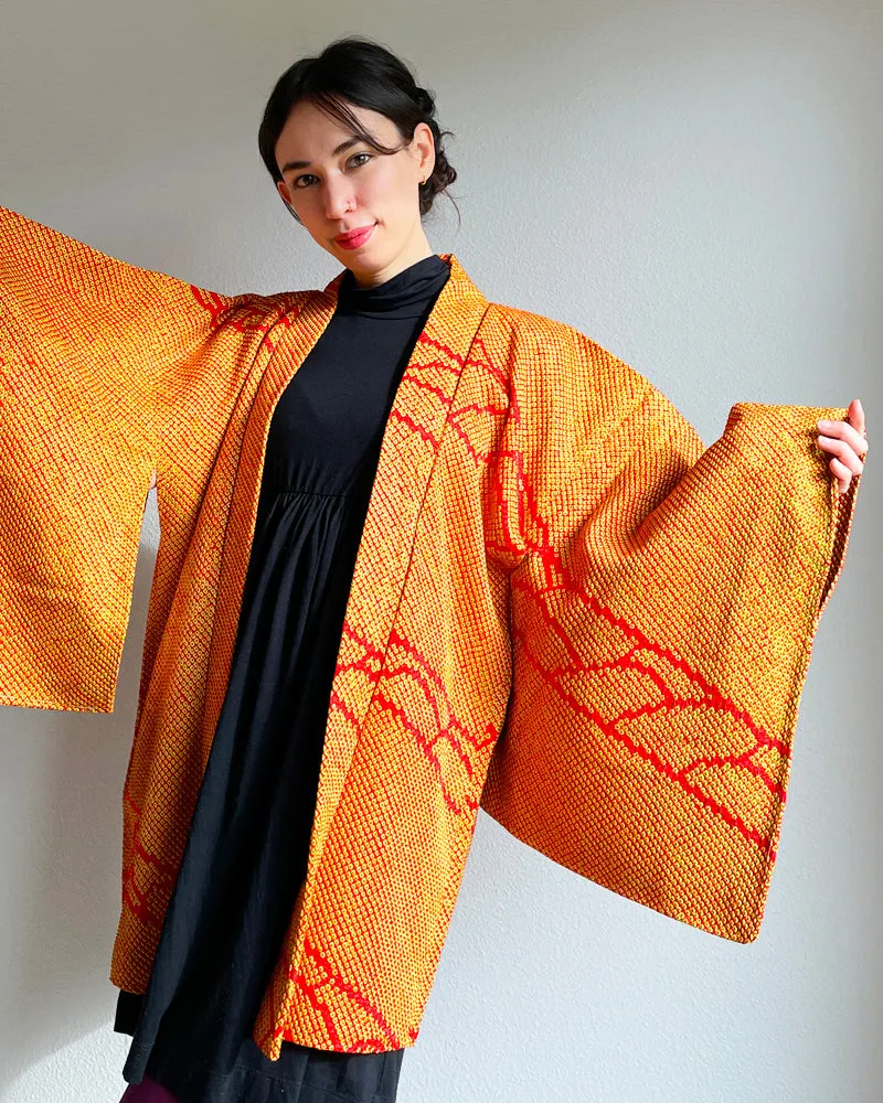 Gion Shibori Haori Kimono Jacket