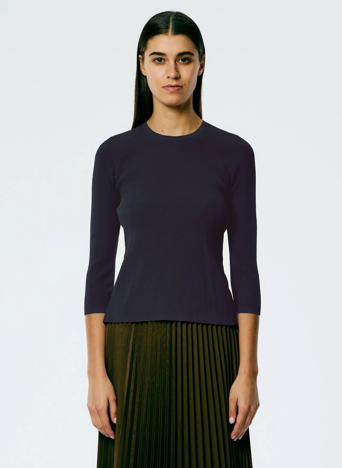 Giselle Stretch Sweater Circle Openback Pullover