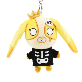 GOLD TEDDY SKELETON KEYCHAIN