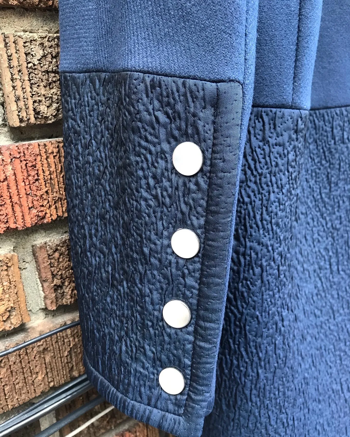 GRACE & OLIVER Collarless 3/4 Length Coat