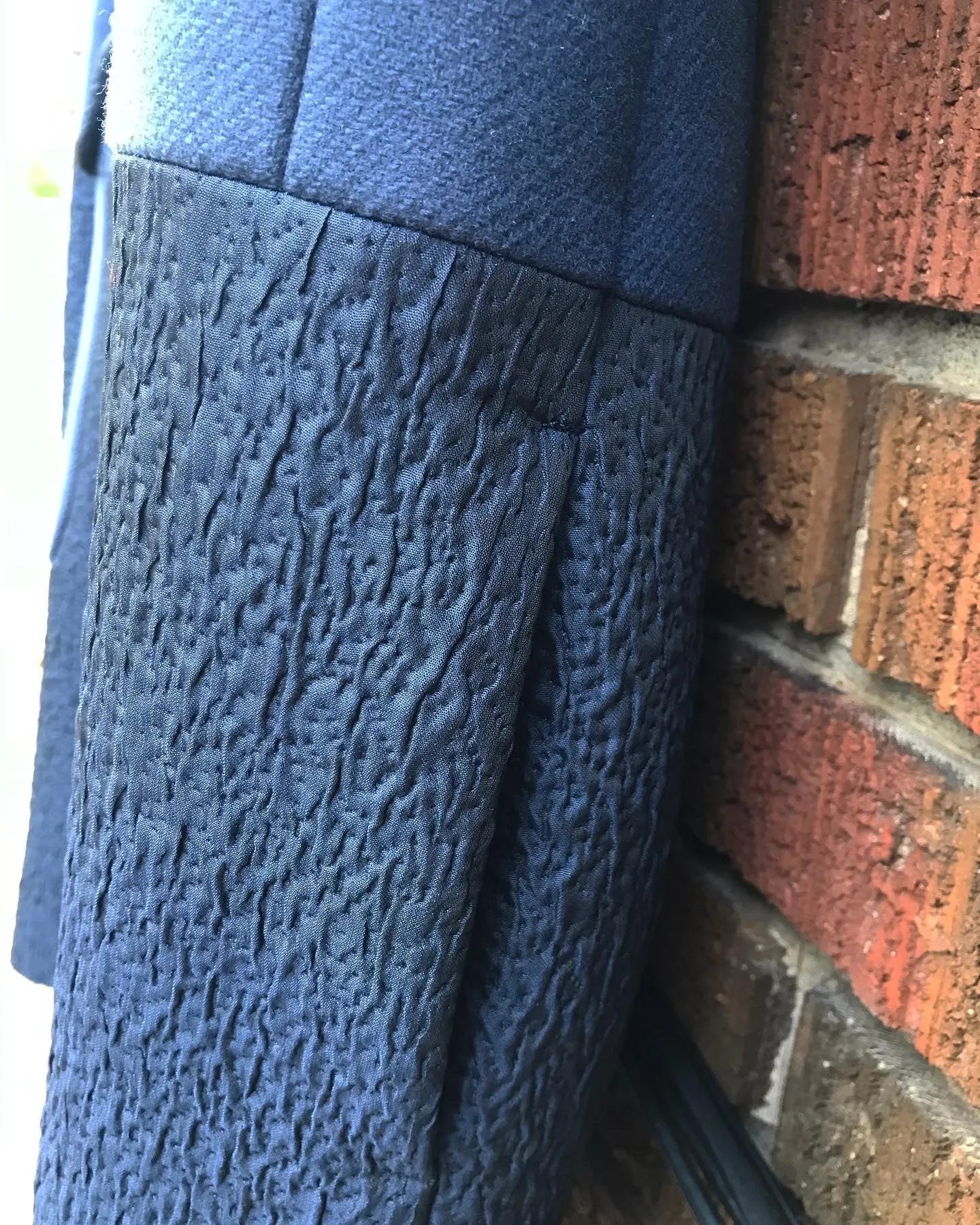GRACE & OLIVER Collarless 3/4 Length Coat