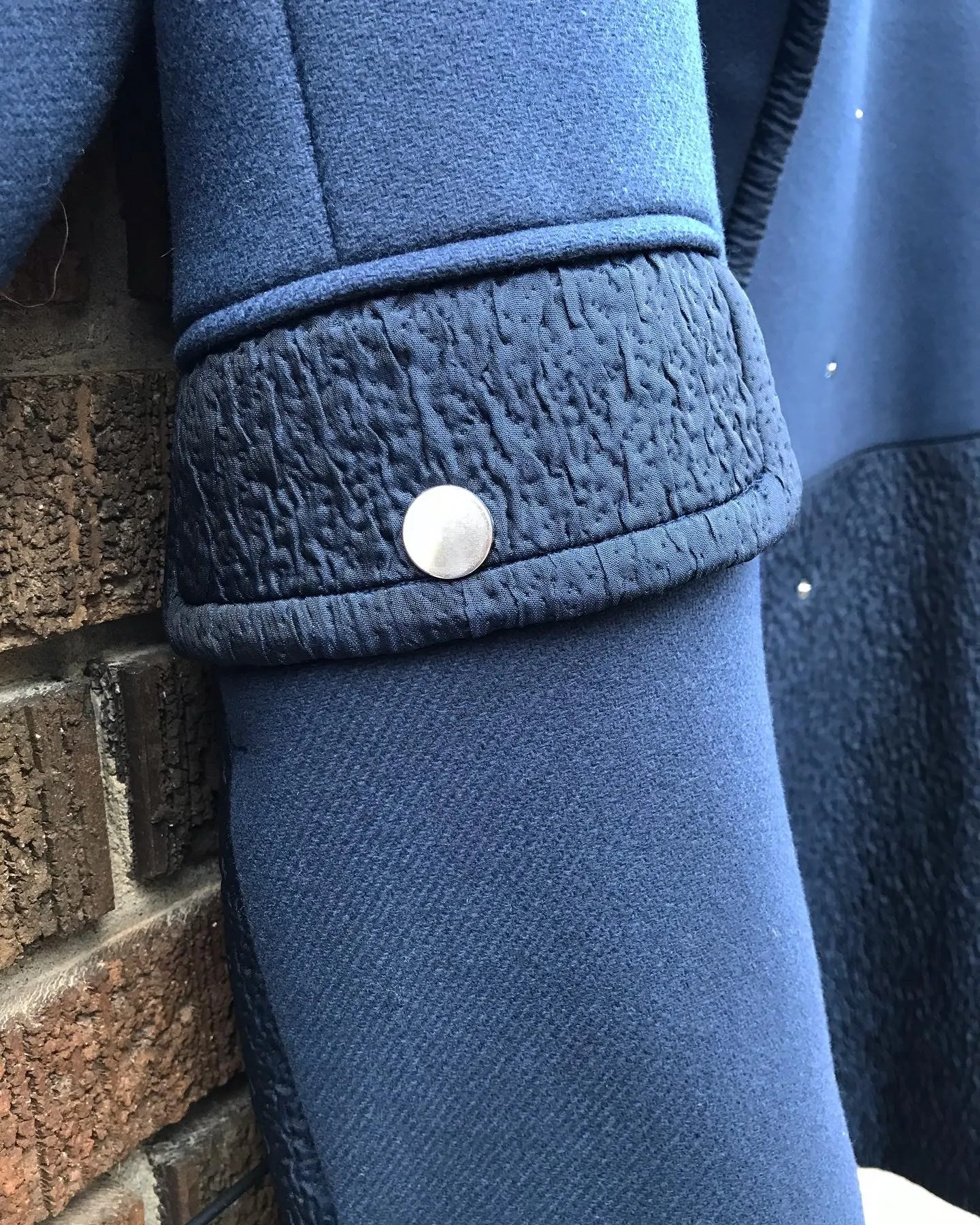 GRACE & OLIVER Collarless 3/4 Length Coat