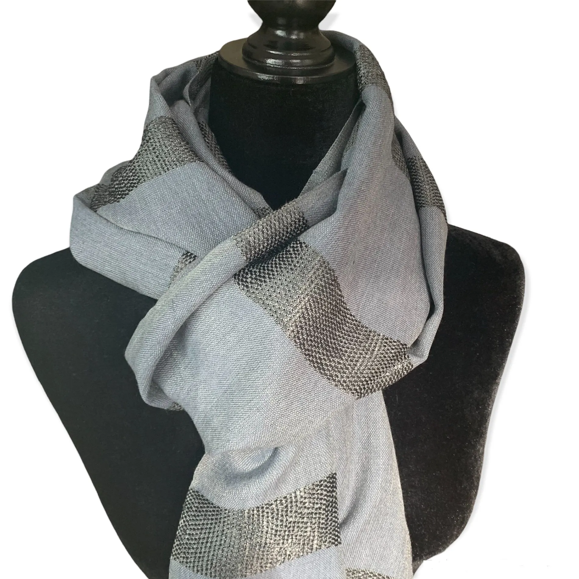 Helyat Handwoven Scarf - Gray